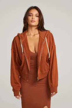 Cheap Abilene Whiskey Zip Up Hoodie Women Outerwear|Loungewear
