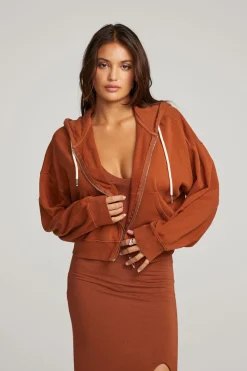 Cheap Abilene Whiskey Zip Up Hoodie Women Outerwear|Loungewear