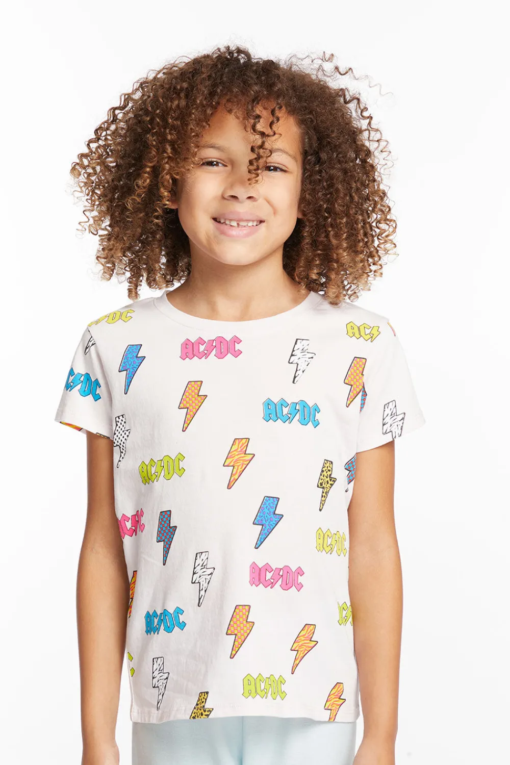 Online AC/DC All Over Logos Girls Tee Women/Kids Girls|Music