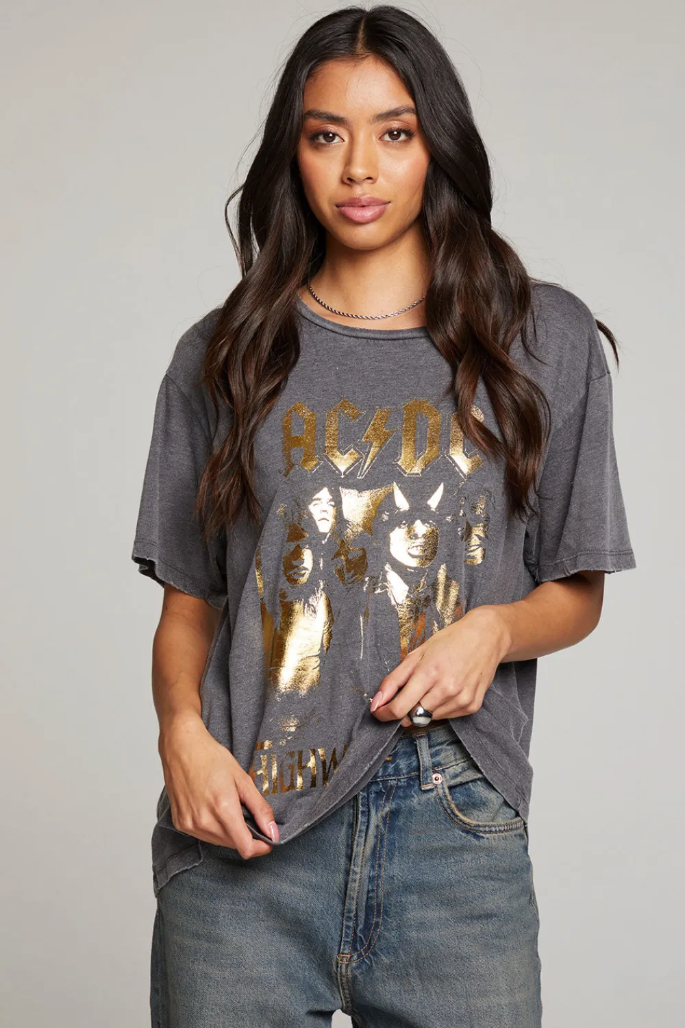 Cheap AC/DC Highway To Hell Tee Women Loungewear|Music
