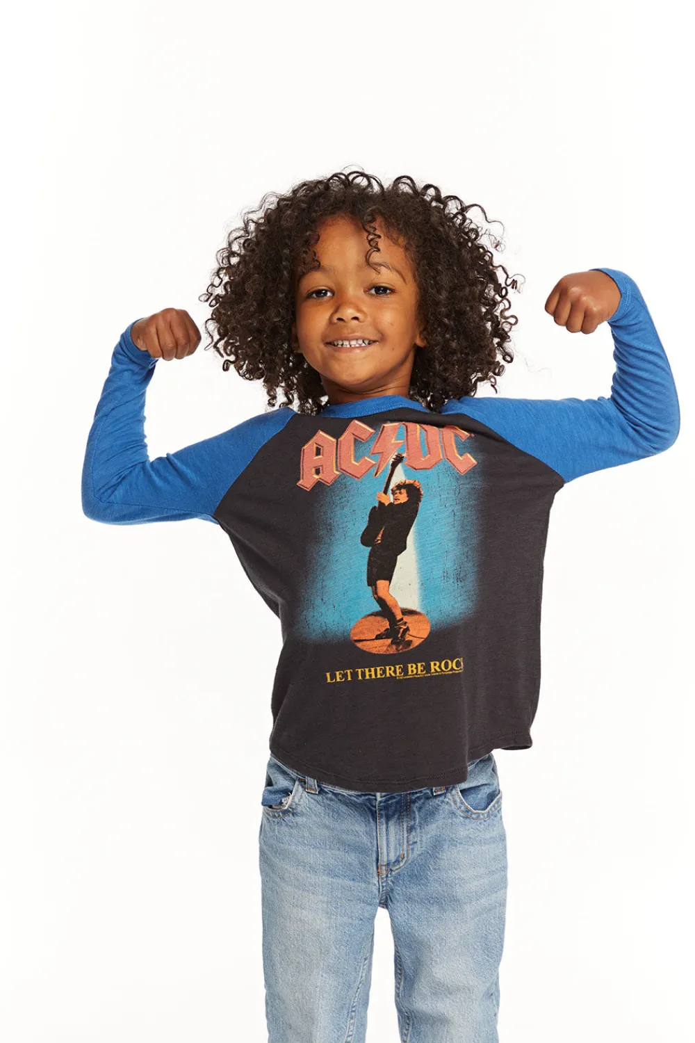 Sale AC/DC Let There Be Rock Baseball Tee Women/Kids/BOY Boys|Music