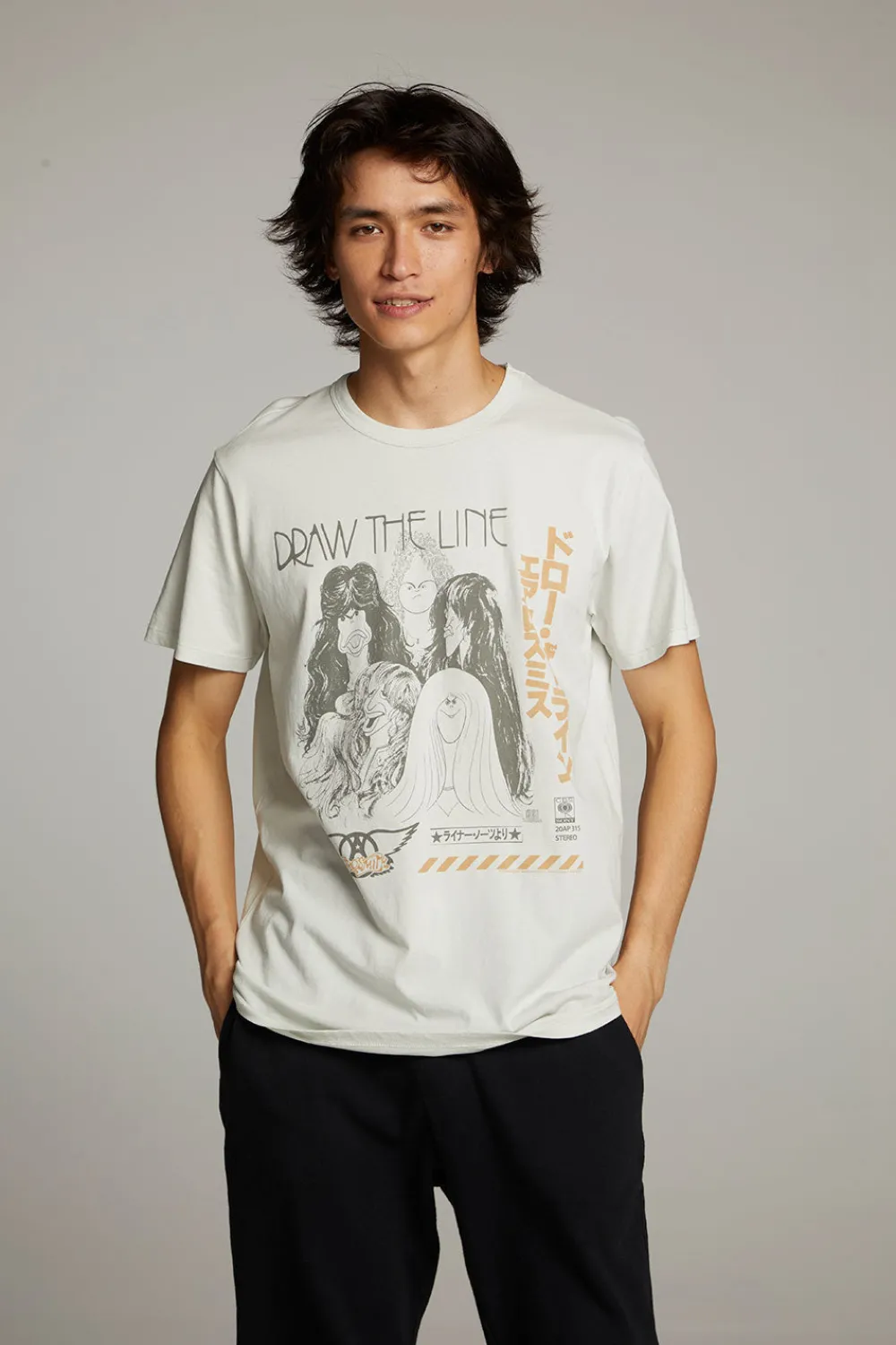 Cheap Aerosmith Draw The Line Crew Neck Tee Women Tops|Music