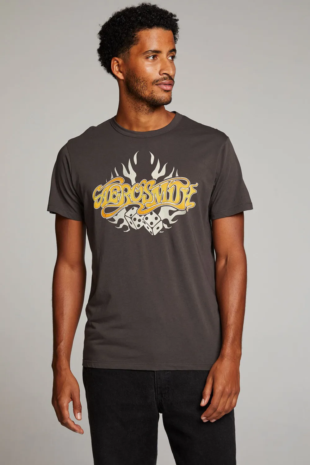 Cheap Aerosmith Flaming Skull Mens Tee Women Tops|Music