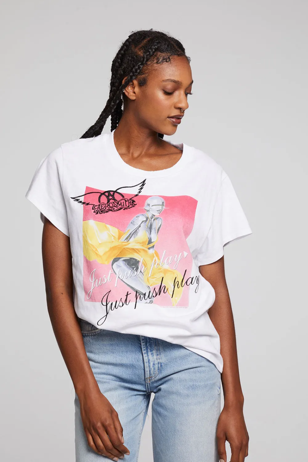 Online Aerosmith Just Push Play Tee Women Loungewear|Music