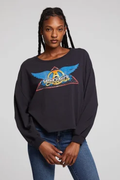 Flash Sale Aerosmith Rock In A Hard Place Long Sleeve Women Loungewear|Music
