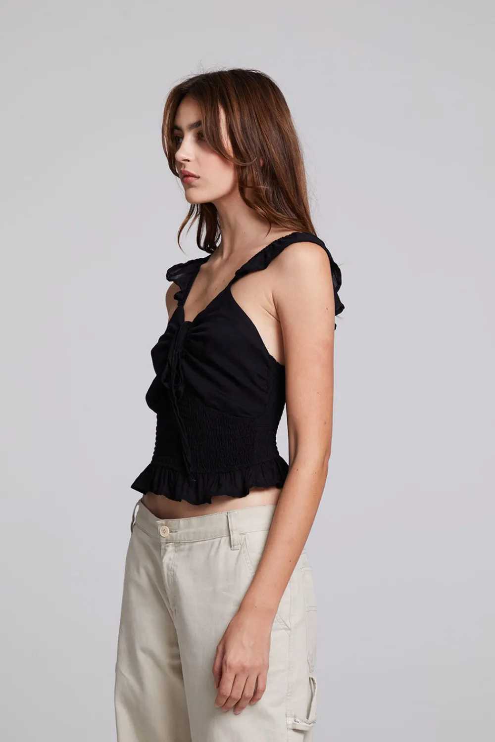 Cheap Alessia Black Blouse Women Loungewear|Tops