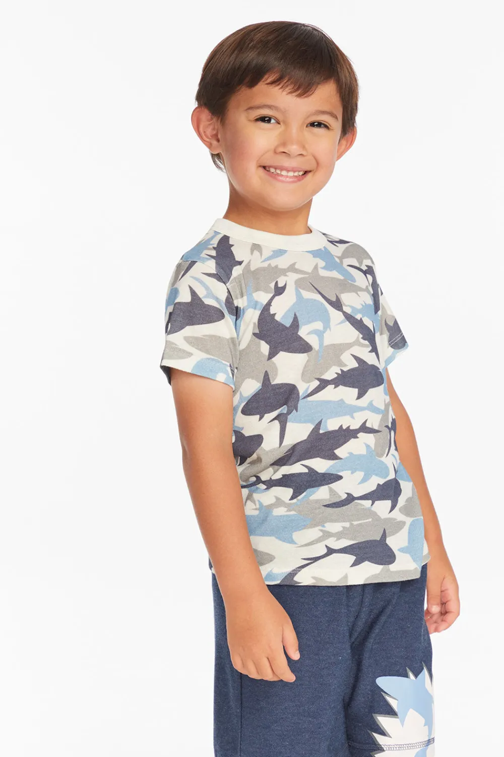 New All Over Camo Shark Boys Tee Kids/BOY Boys
