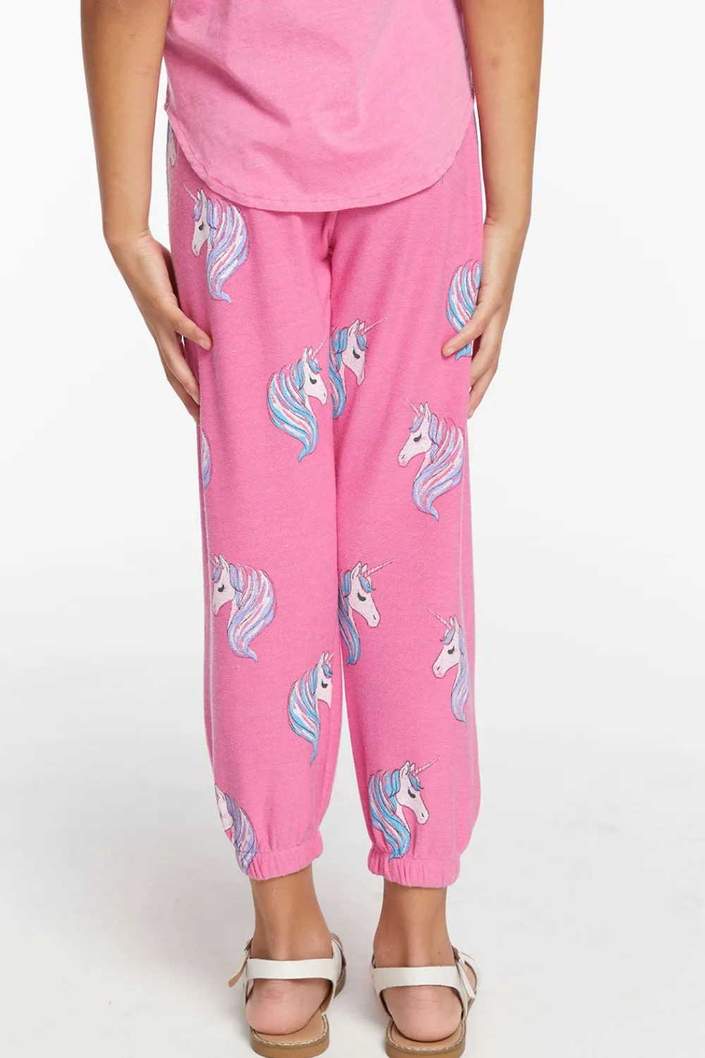 Cheap All Over Unicorn Girls Cozy Knit Sweatpant Kids Girls