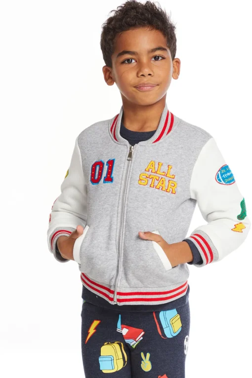 Hot All Star Varsity Patches Boys Jacket Kids/BOY Boys