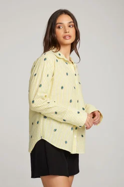Online Allover Eye Button Down Women Loungewear|Graphics
