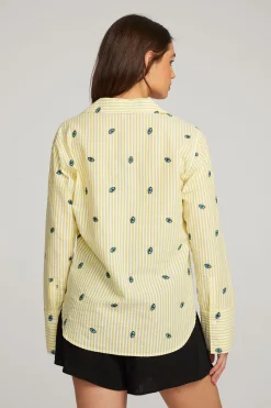 Online Allover Eye Button Down Women Loungewear|Graphics