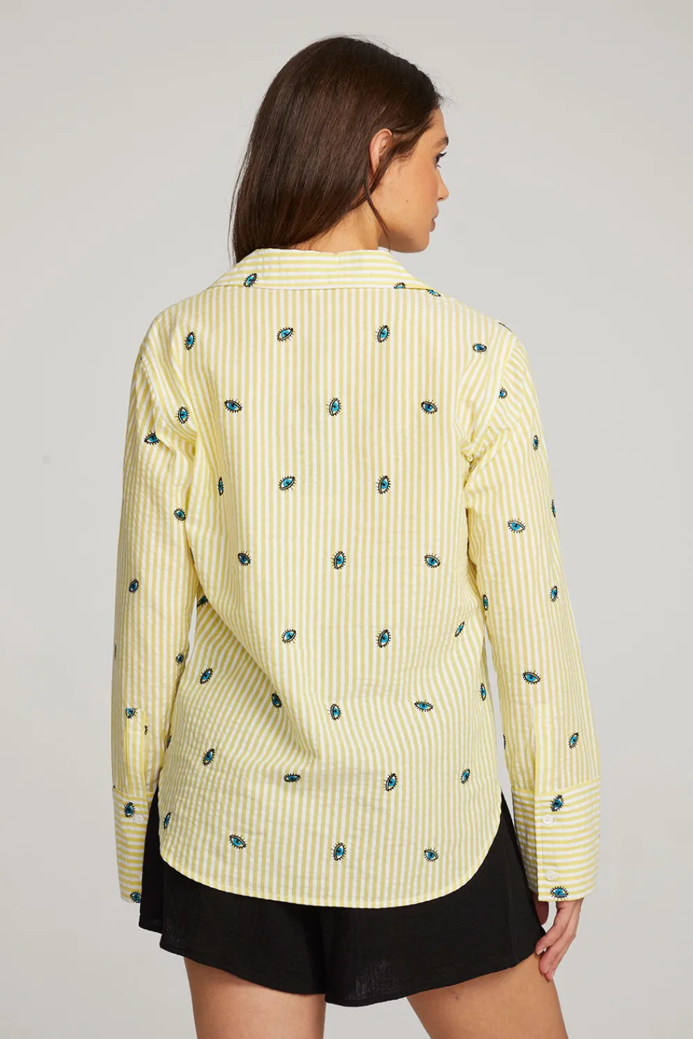 Online Allover Eye Button Down Women Loungewear|Graphics