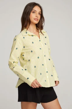 Online Allover Eye Button Down Women Loungewear|Graphics