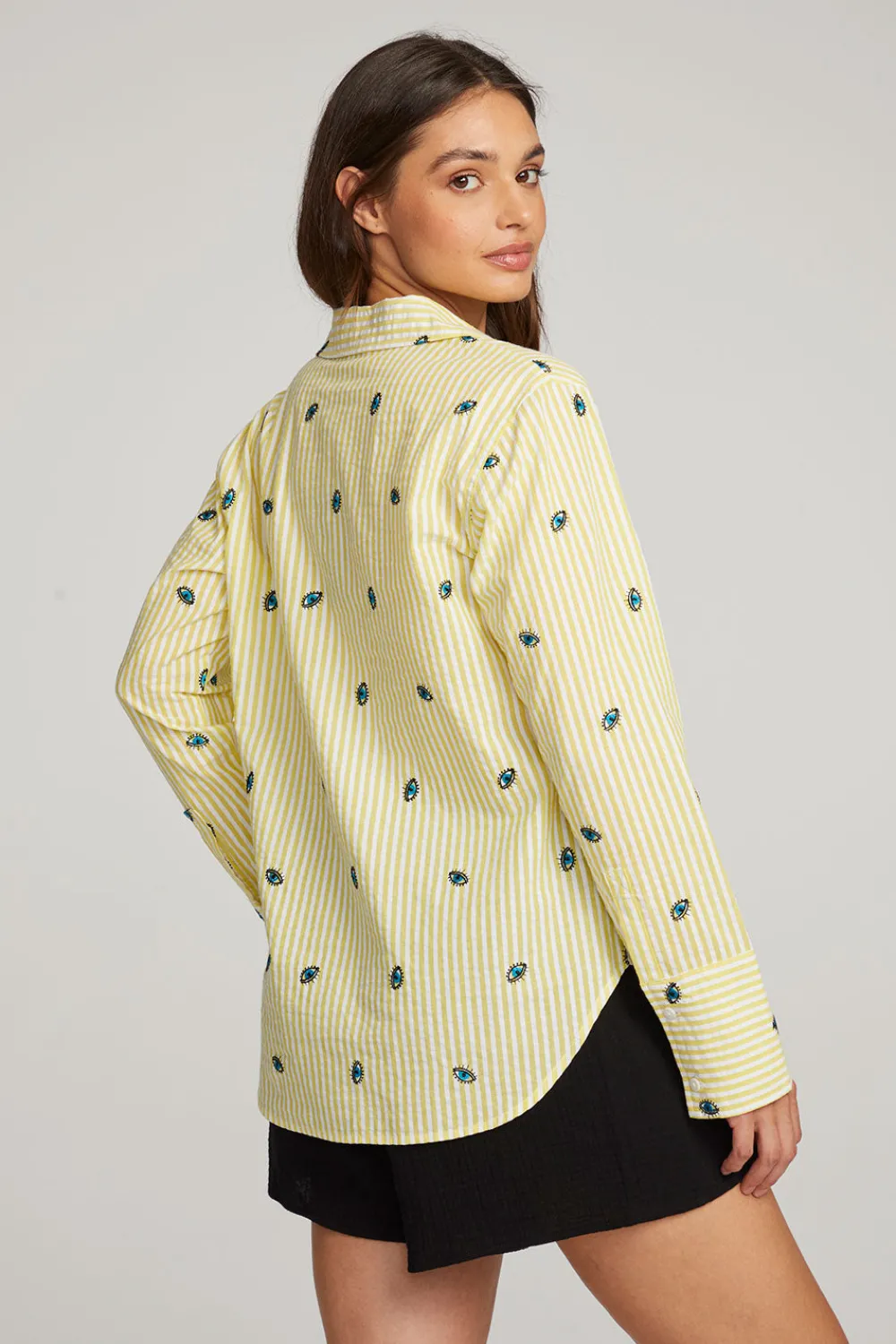 Online Allover Eye Button Down Women Loungewear|Graphics