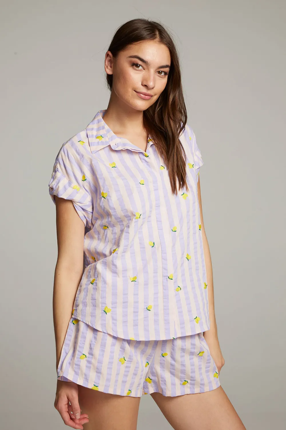 Cheap Allover Lemons Shirt Women Loungewear|Graphics