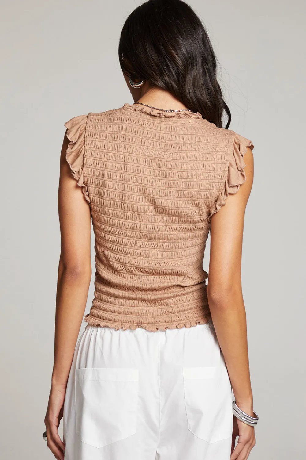 Outlet Ann Warm Taupe Blouse Women Loungewear|Tops
