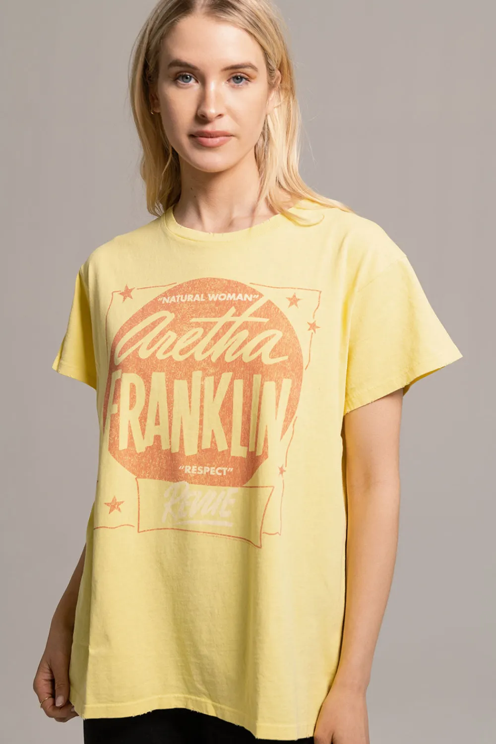 Outlet Aretha Franklin - "Respect" Distressed Crew Neck Women Loungewear|Music