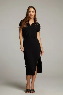 Cheap Atlantic True Black Midi Dress Women Dresses|Loungewear