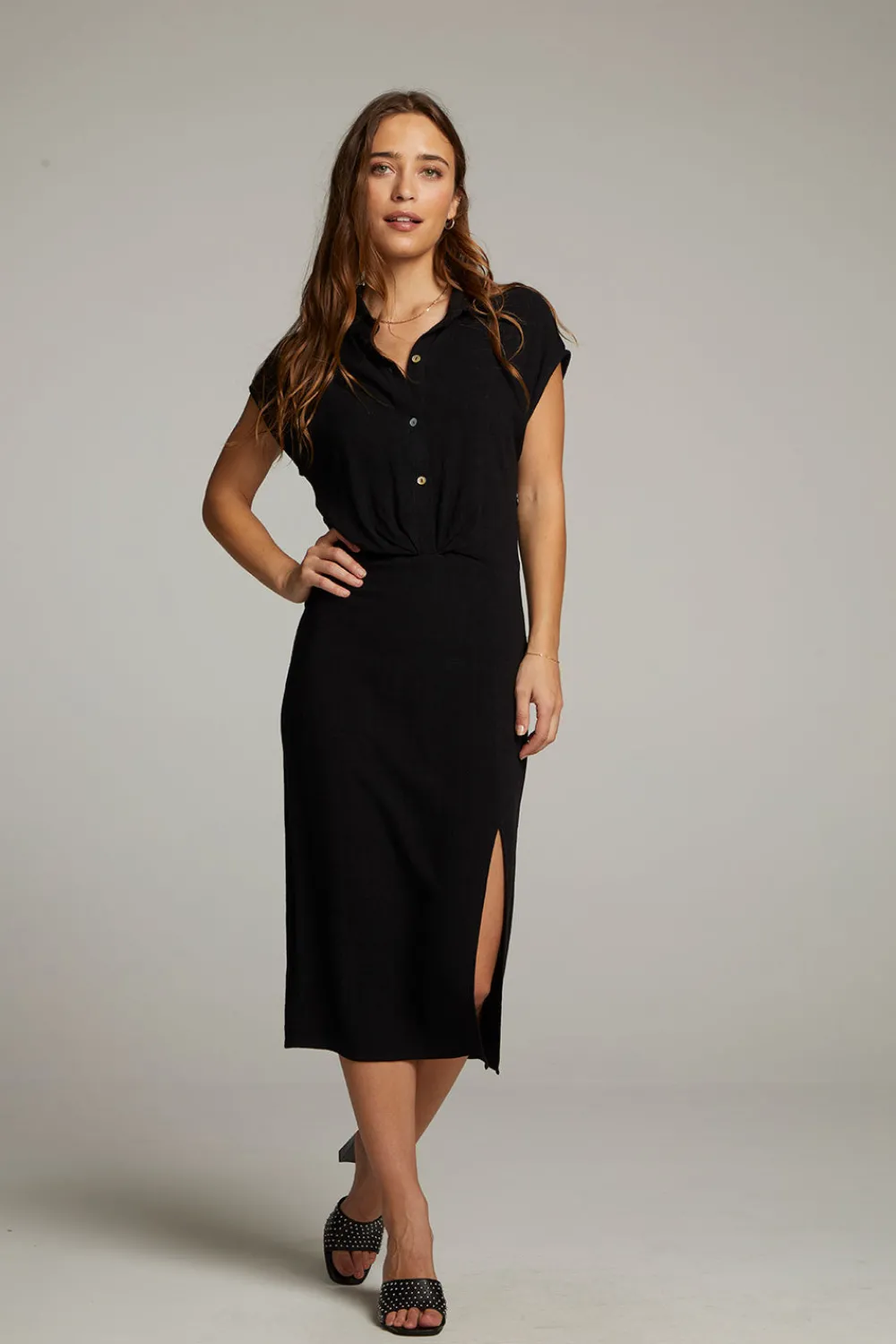 Cheap Atlantic True Black Midi Dress Women Dresses|Loungewear