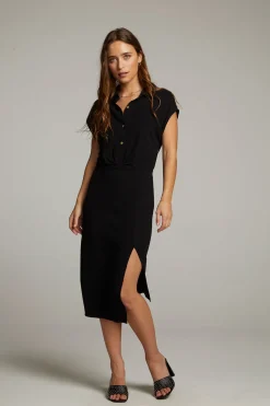 Cheap Atlantic True Black Midi Dress Women Dresses|Loungewear