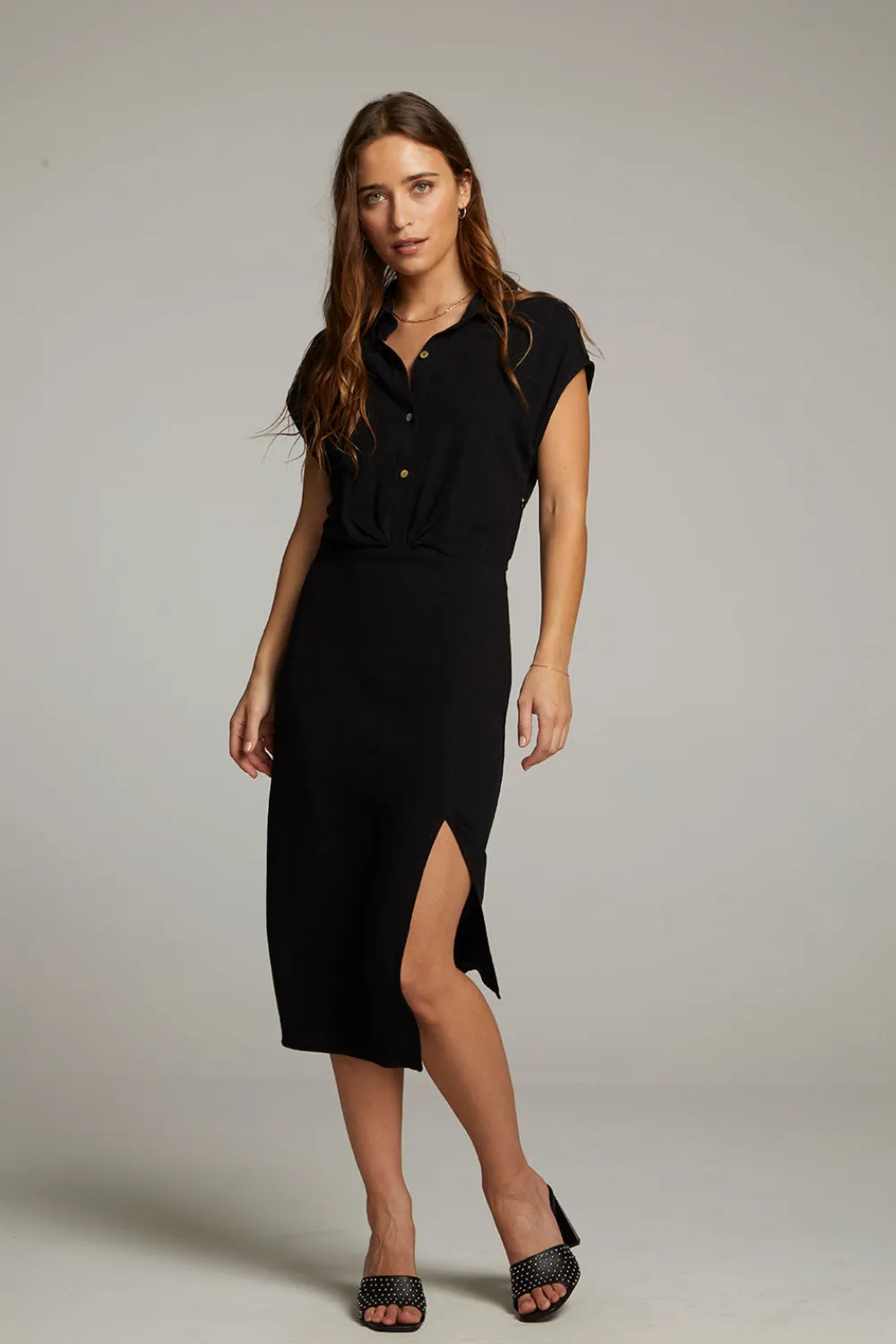 Cheap Atlantic True Black Midi Dress Women Dresses|Loungewear