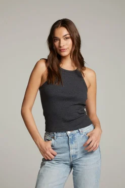 Outlet August Black Tank Top Women Loungewear|Tops