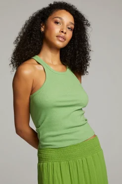Cheap August Piquant Green Tank Top Women Loungewear|Tops
