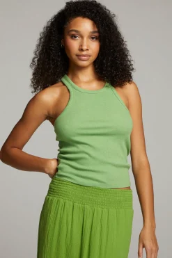 Cheap August Piquant Green Tank Top Women Loungewear|Tops