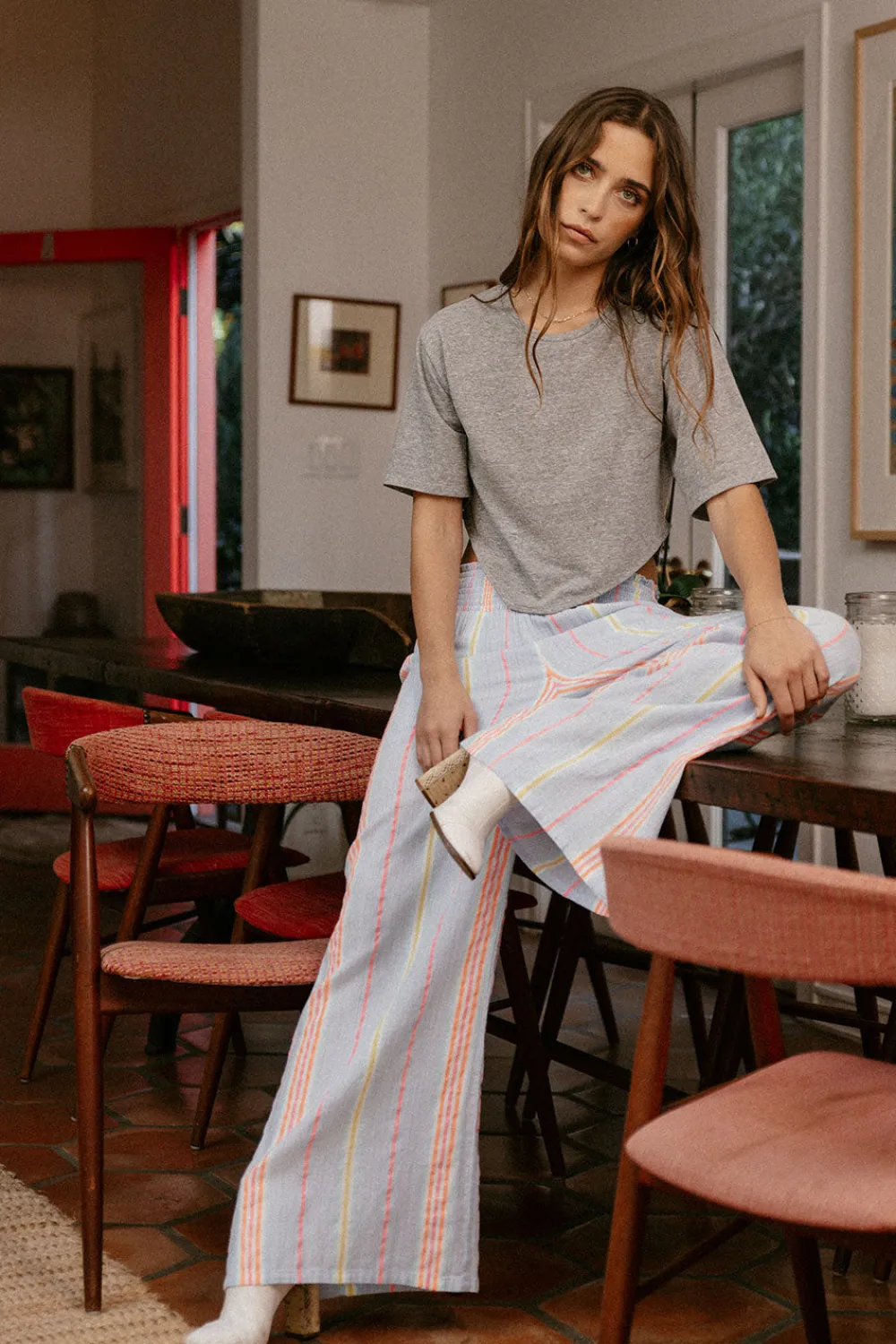 Fashion Bari South West Beach Stripe Trouser Women Loungewear|Bottoms