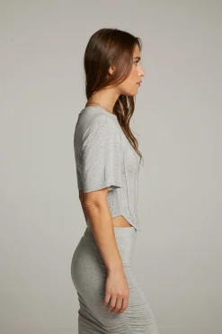Online Bayside Heather Grey Tee Women Loungewear|Tops