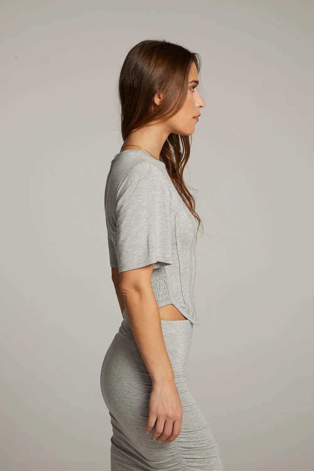 Online Bayside Heather Grey Tee Women Loungewear|Tops