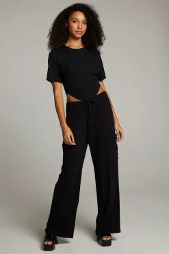 New Bayside True Black Tee Women Loungewear|Tops