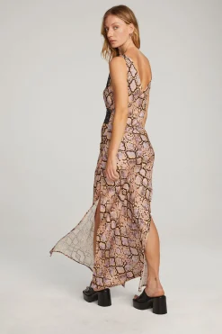 Sale Belle Python Print Maxi Dress Women Loungewear|Dresses