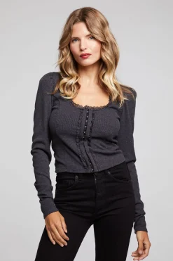 Best Sale Betsey Licorice Long Sleeve Women Loungewear|Tops
