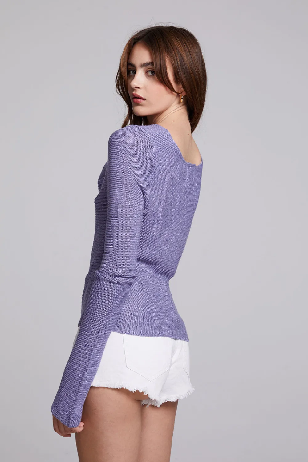 Discount Bianca Violet Sweater Women Outerwear|Loungewear