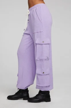 Shop Bily Digital Lavender Jogger Women Loungewear|Bottoms