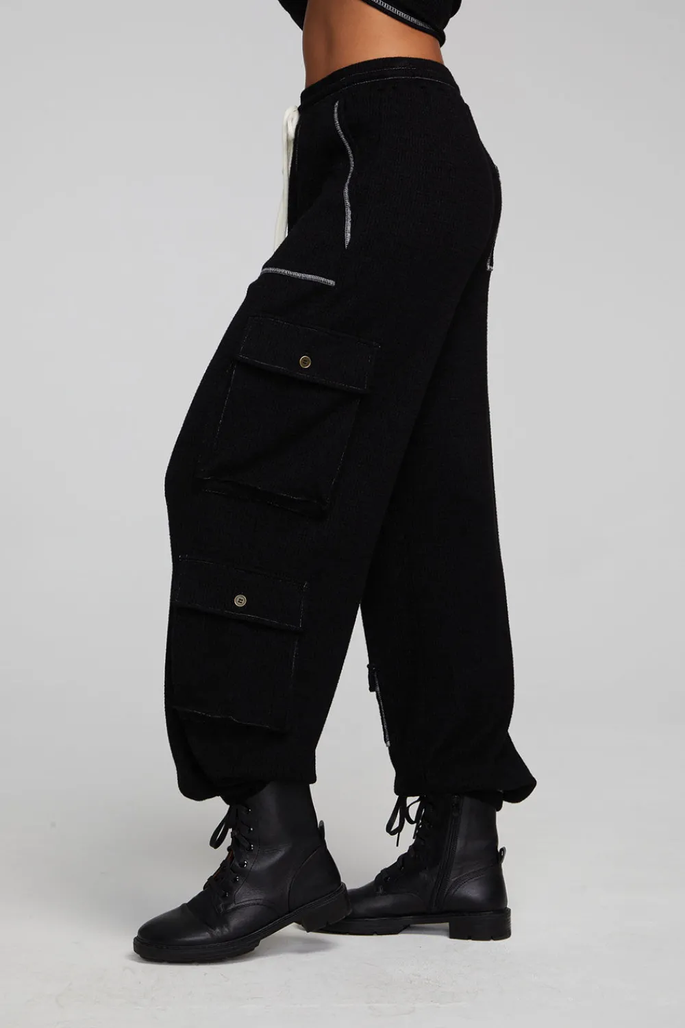 Store Bily Shadow Black Jogger Women Loungewear|Bottoms