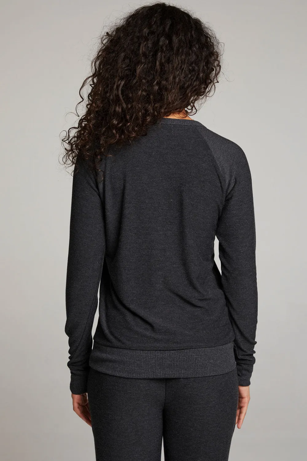 Store Black Long Sleeve Raglan Pullover Women Loungewear|Tops