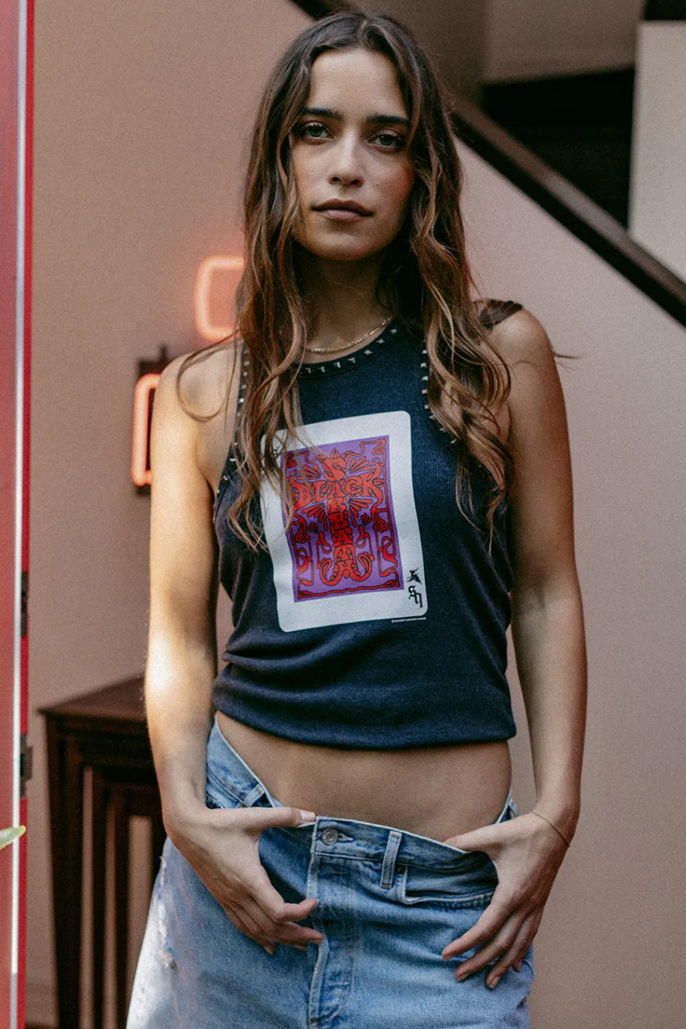 Shop Black Sabbath Cross Tank Women Loungewear|Tops