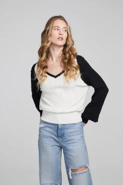 Sale Blackheart Shadow & White Star Long Sleeve Women Loungewear|Tops