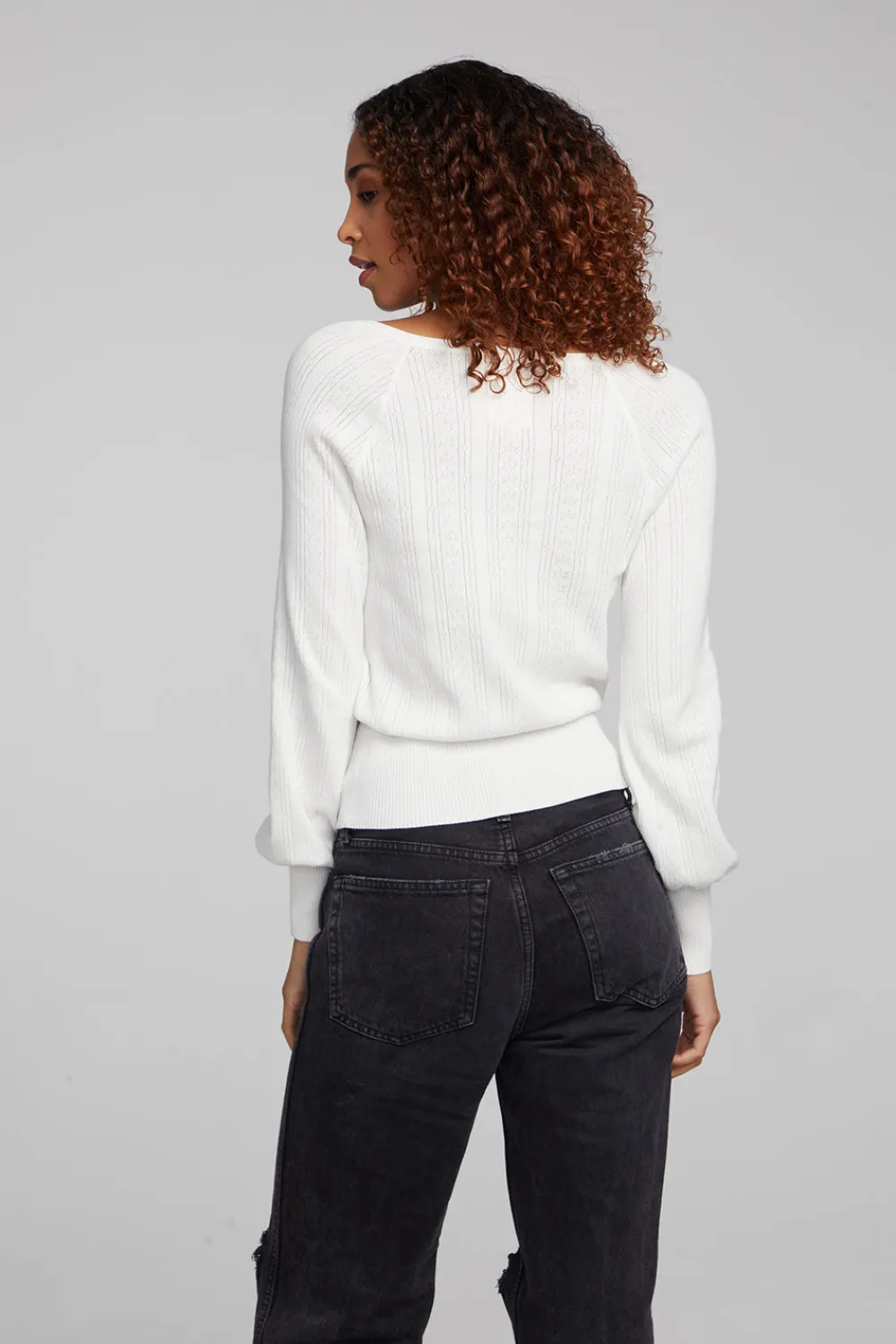 New Blackheart White Star Long Sleeve Women Loungewear|Tops