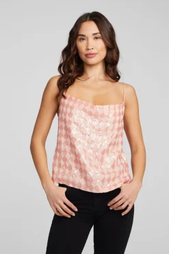 Flash Sale Bleeker Tank Top Embellished Check Women Loungewear|Tops