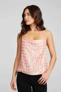 Flash Sale Bleeker Tank Top Embellished Check Women Loungewear|Tops
