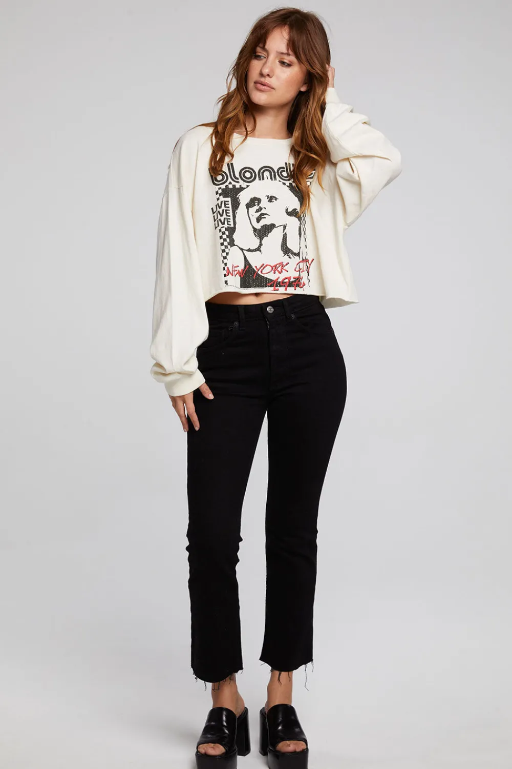 Cheap Blondie New York City 1974 Pullover Women Loungewear|Music