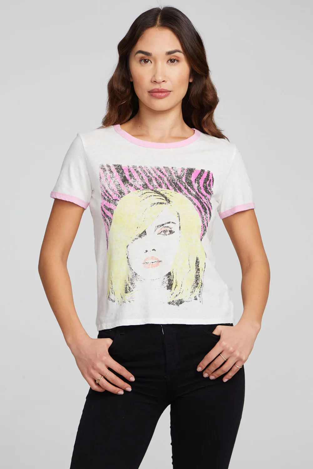 New Blondie Punk Poster Ringer Tee Women Loungewear|Music