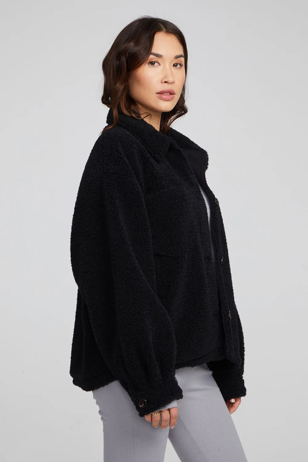 Hot Bolt Shadow Black Jacket Women Outerwear|Loungewear