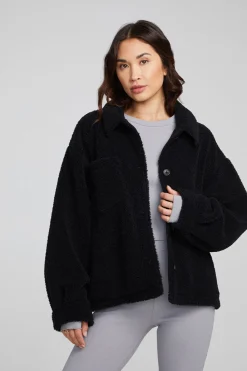 Hot Bolt Shadow Black Jacket Women Outerwear|Loungewear