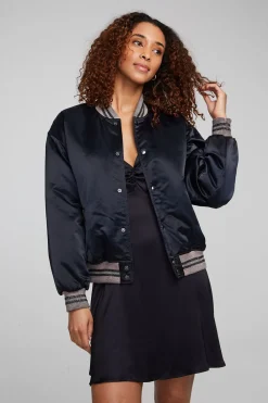 Sale Boulevard Shadow Black Bomber Women Outerwear|Loungewear