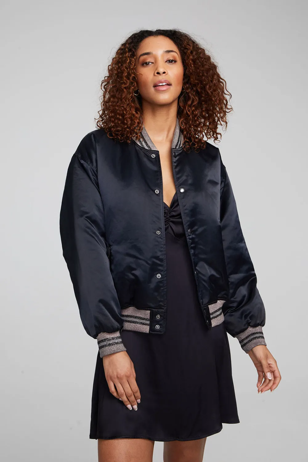 Sale Boulevard Shadow Black Bomber Women Outerwear|Loungewear