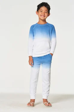 Fashion Boys Linen French Terry Long Sleeve Kanga Pocket Pullover Kids/BOY Boys